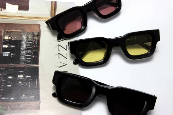 Cr39-Objektiv für Herren und Damen, modische Acetat-Brillen, fertige Waren, hochwertige, maßgeschneiderte Sonnenbrillen